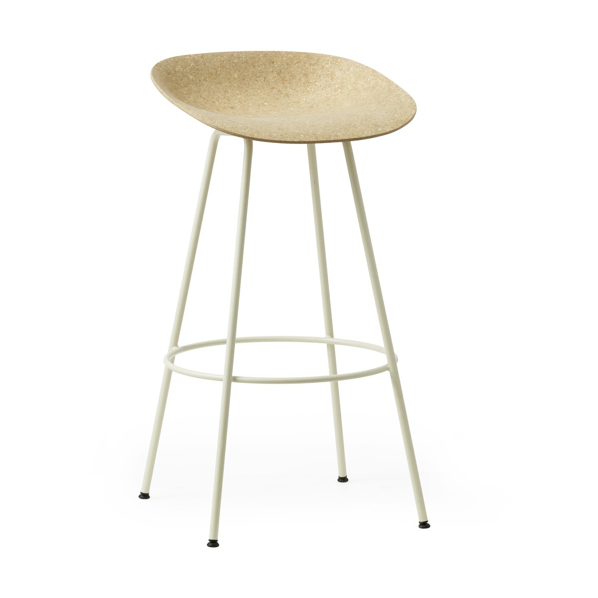 Normann Copenhagen Mat Barstool Barhocker 75 cm Hemp-cream steel