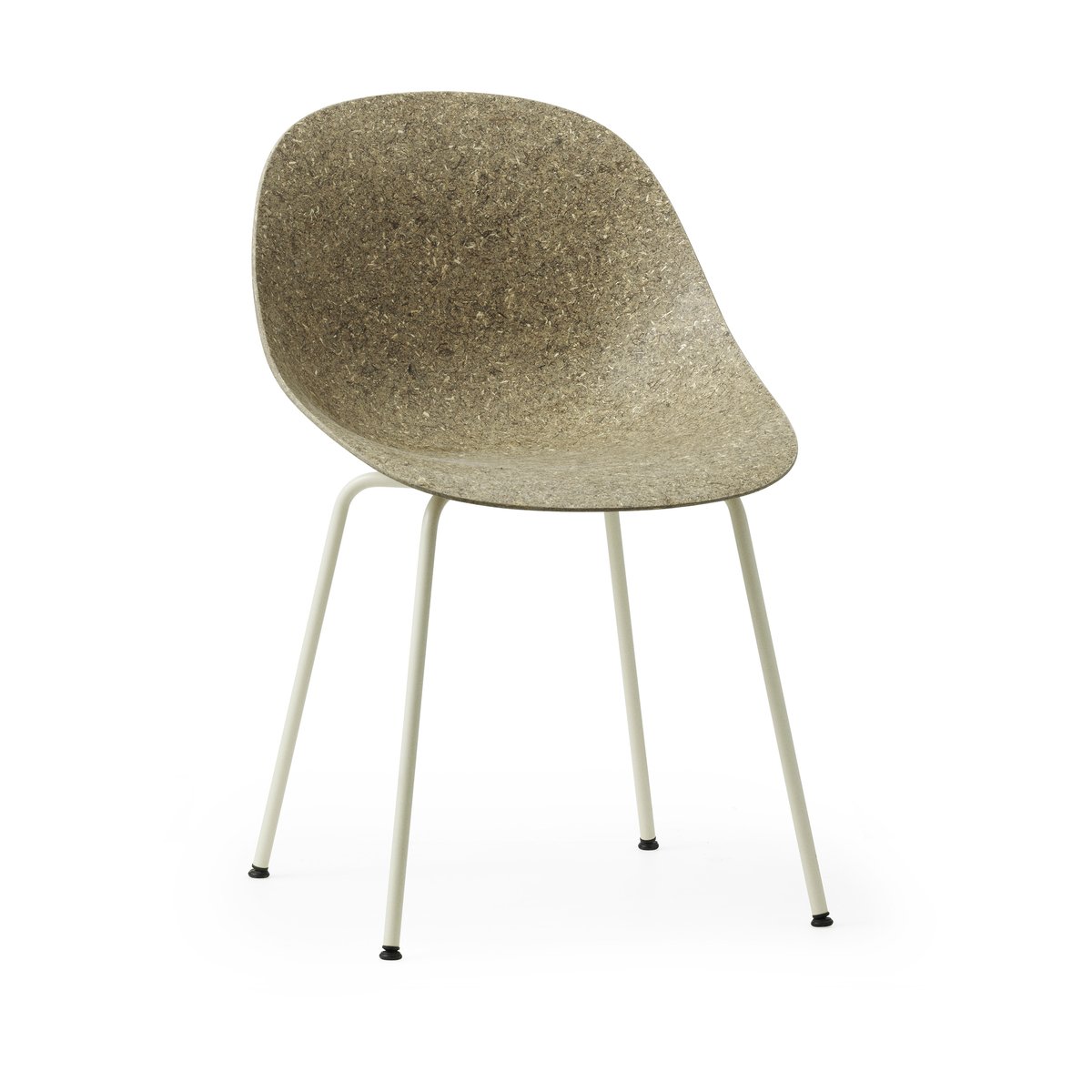 Normann Copenhagen Mat Chair Stuhl Seaweed-cream steel