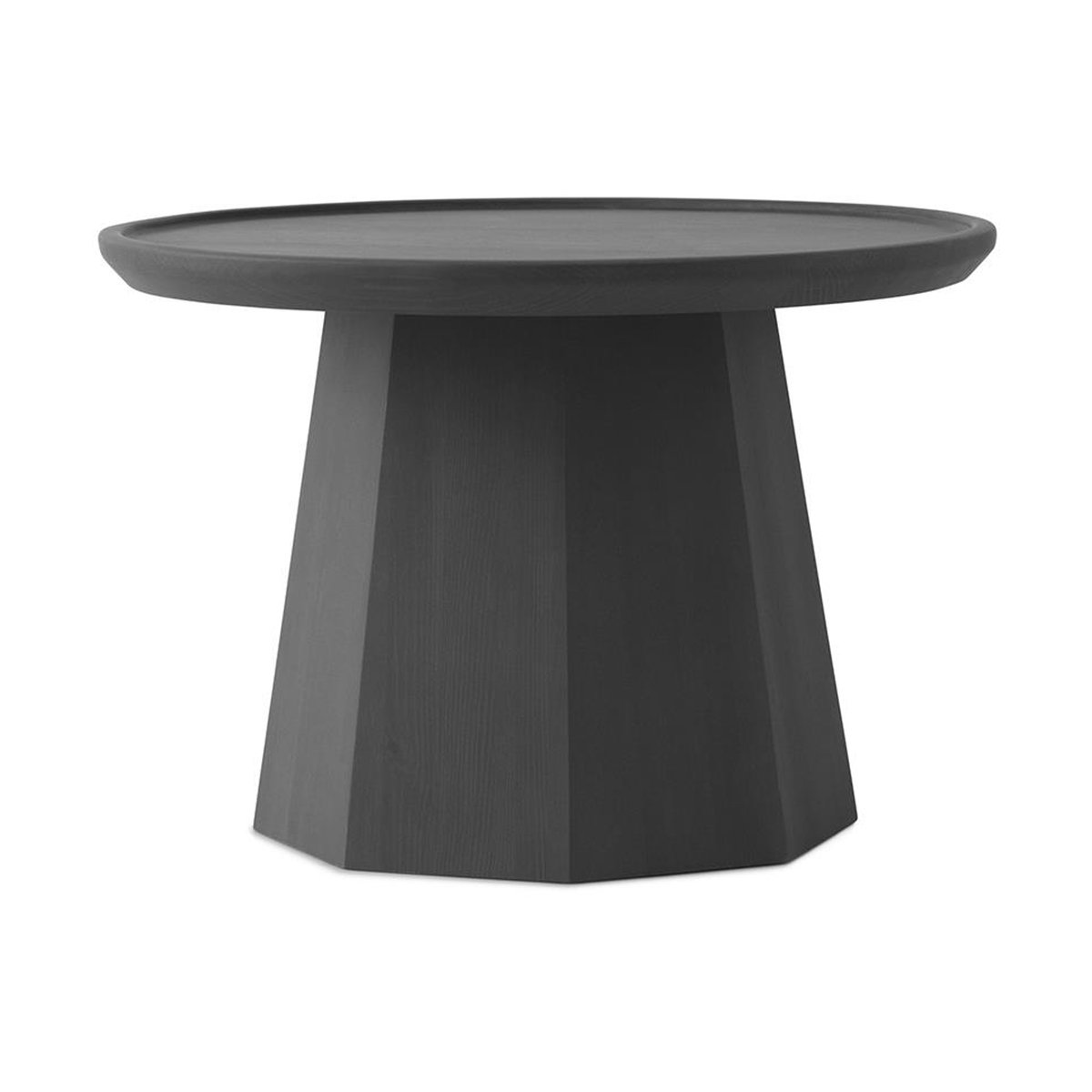 Normann Copenhagen Pine table large Beistelltisch Ø65cm H:44,5cm Dark Grey