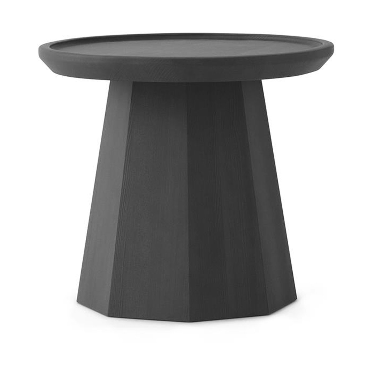 Normann Copenhagen Pine table small Beistelltisch Ø45cm H:40,6cm Dark Grey