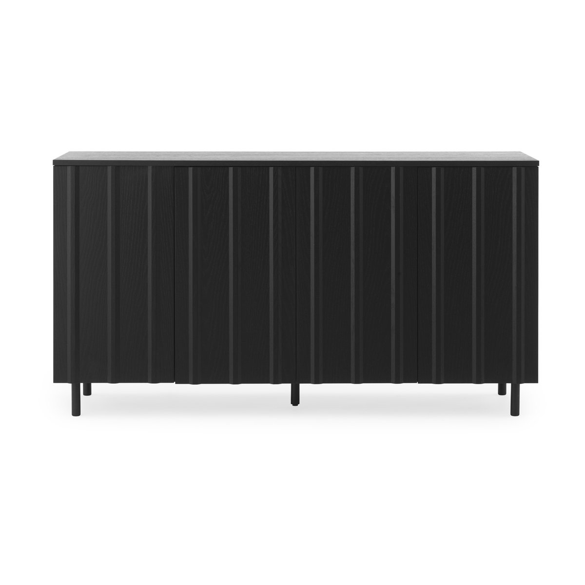 Normann Copenhagen Rib Beistelltisch 45 x 159 cm Soft Black