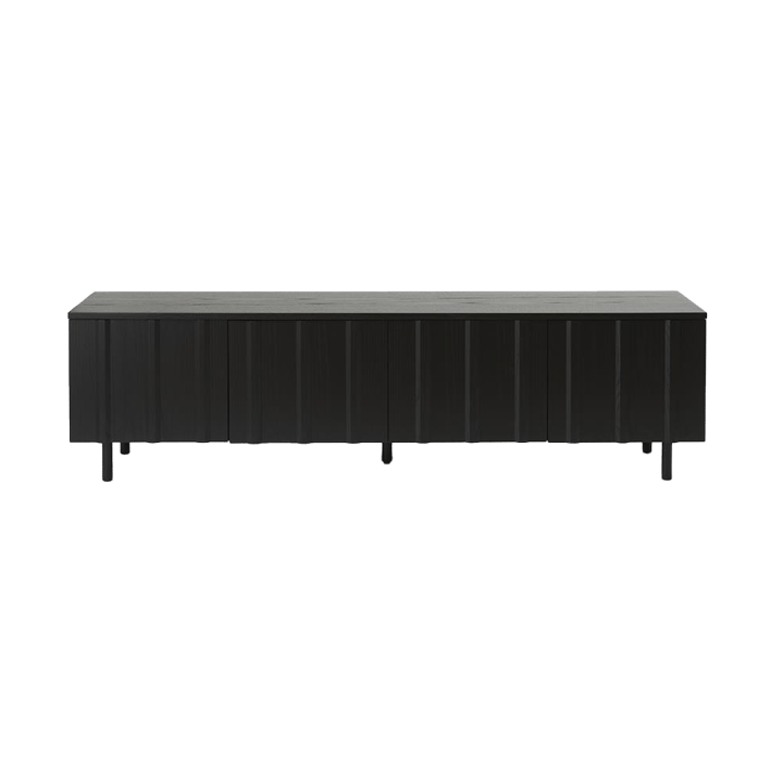 Rib Sideboard niedrig - Soft Black - Normann Copenhagen