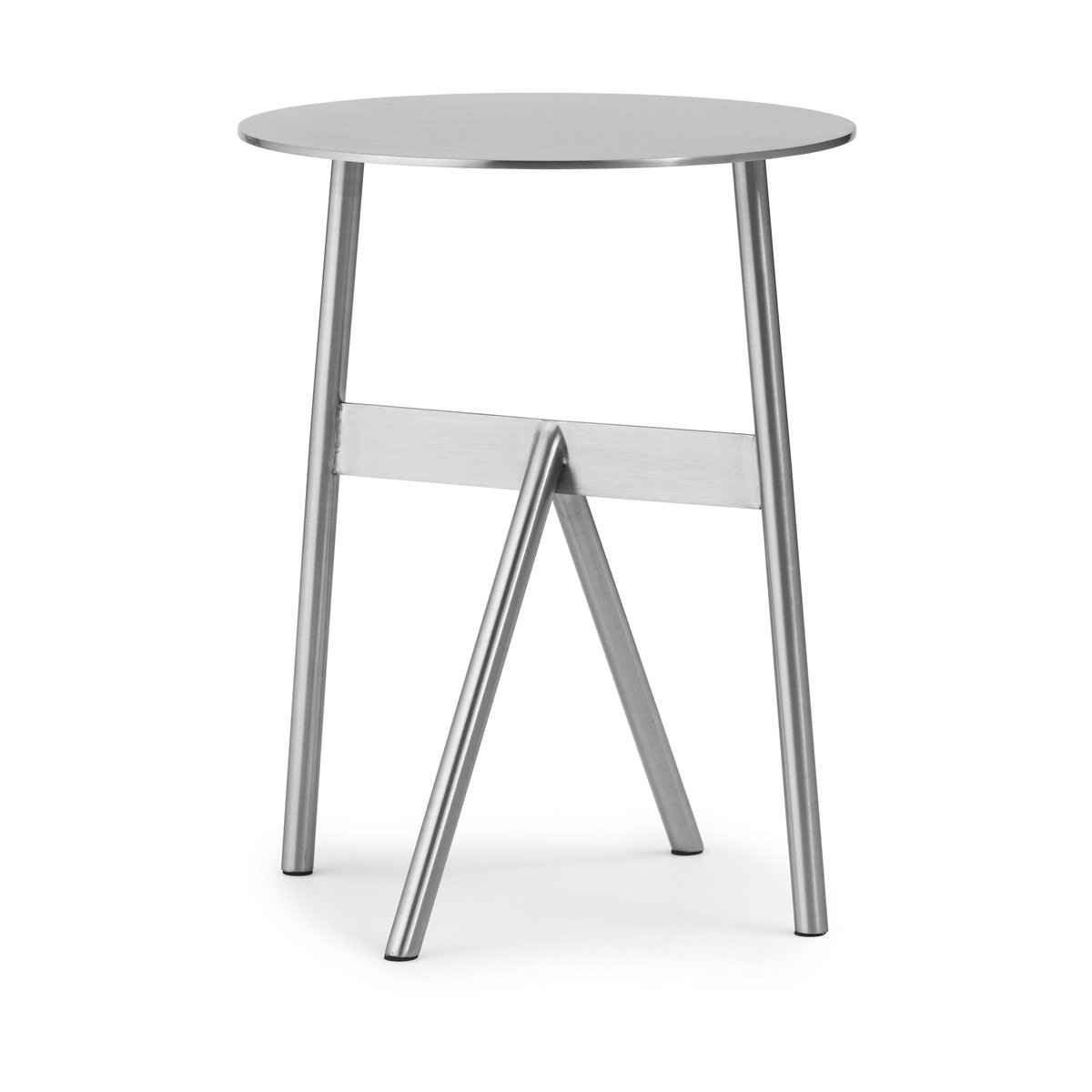 Normann Copenhagen Stock Table Beistelltisch Ø37cm H:46cm Stainless Steel