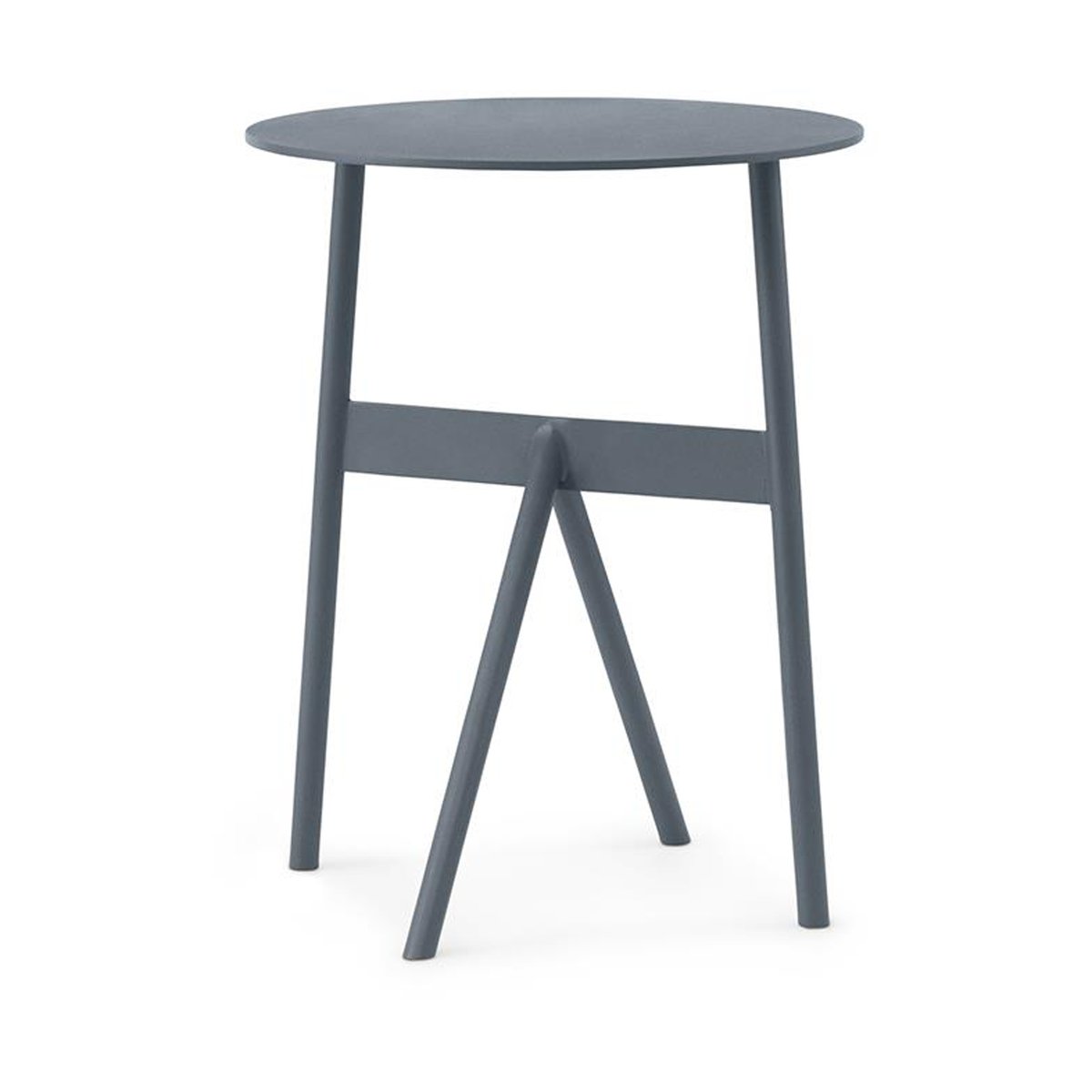 Normann Copenhagen Stock Table Beistelltisch Ø37cm H:46cm Steel Blue