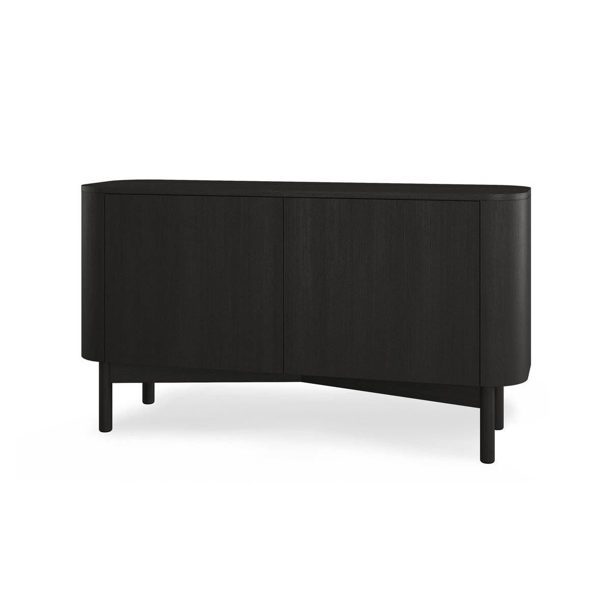 Northern Loud long sideboard 146cm Black painted oak