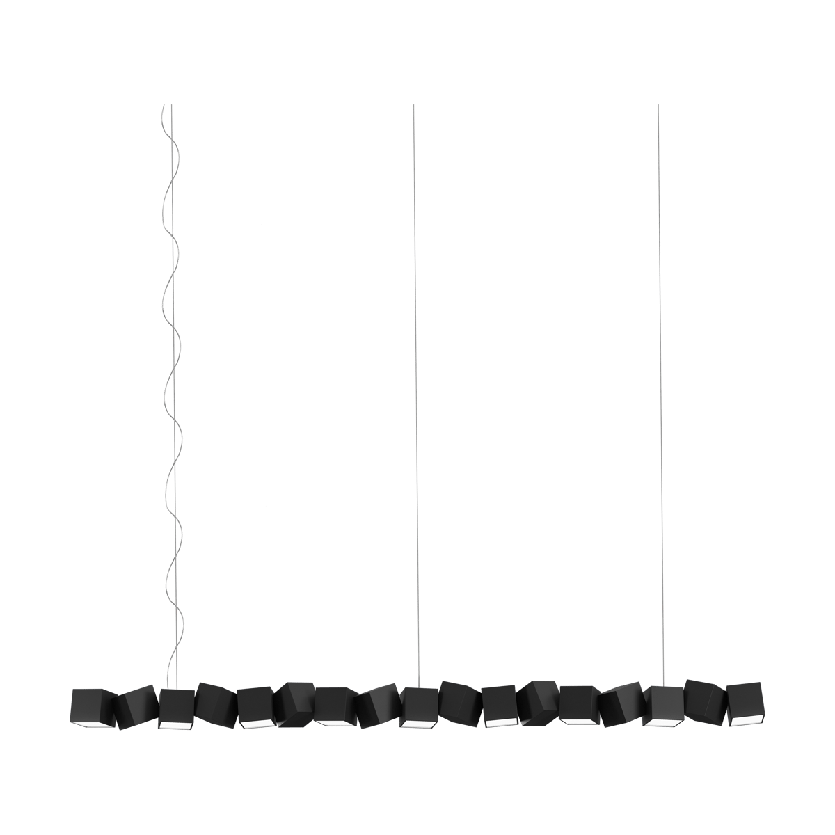 Oblure Blockchain system 17 Pendelleuchte Black