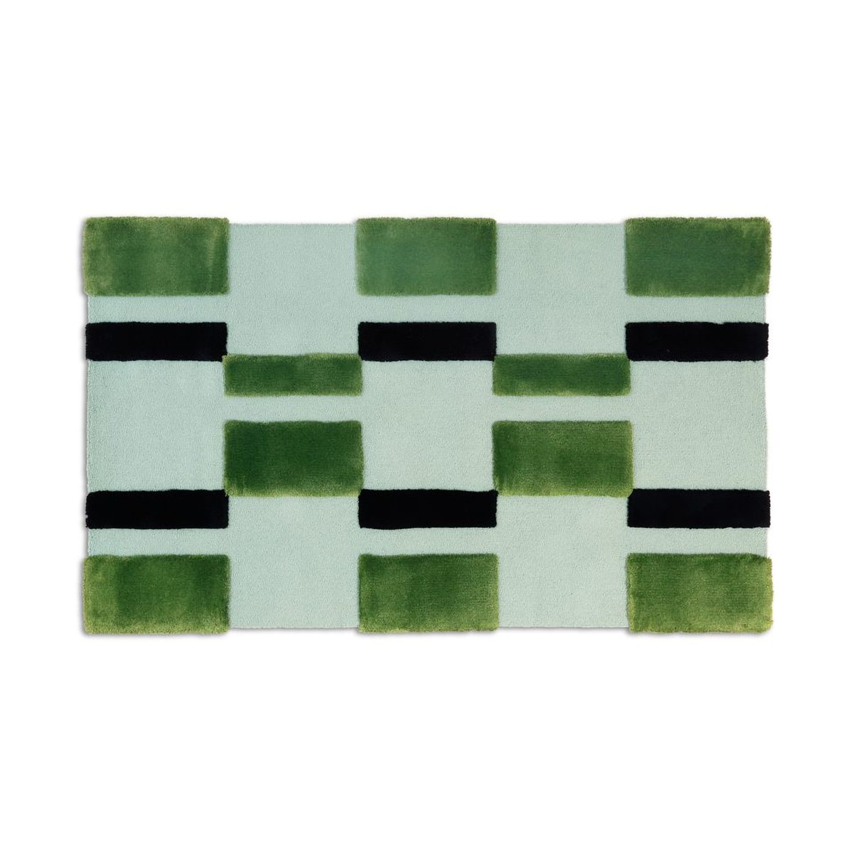 Ogeborg ODC Segment Rug Collection Irregular Teppich Green-mint-black, 120x200 cm