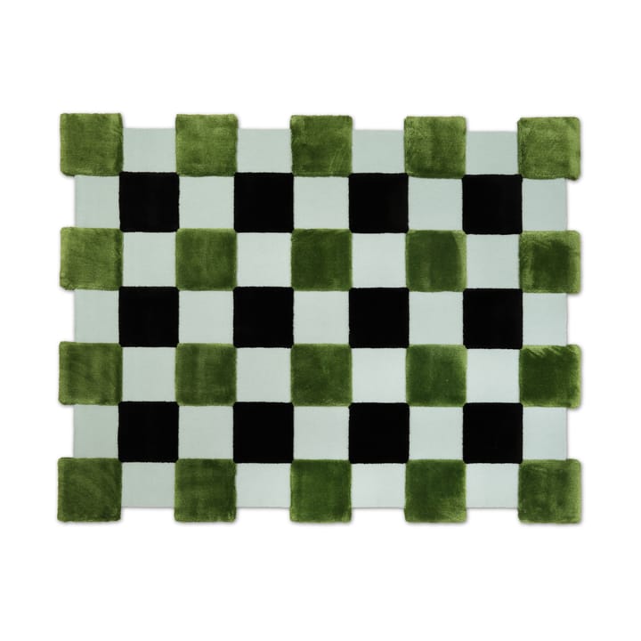 ODC Segment Rug Collection Square Teppich - Green-black-mint, 142x198 cm - Ogeborg