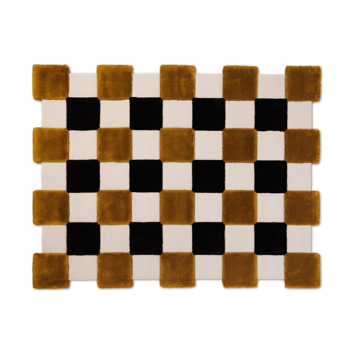 ODC Segment Rug Collection Square Teppich - Ochre-beige-black, 142x198 cm - Ogeborg