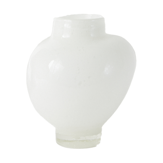 Mila Vase klein 19,5 cm - Weiß - Olsson & Jensen