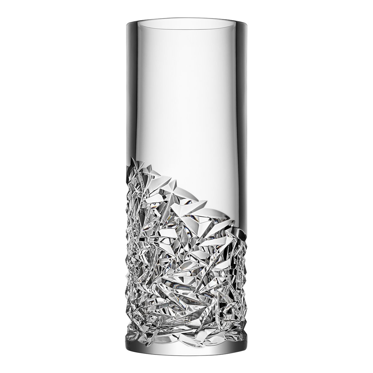 Orrefors Carat Vase 37cm Low cut