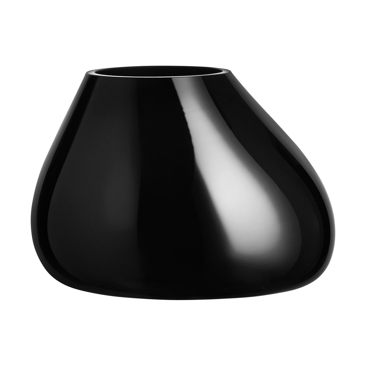 Orrefors Ebon Vase 190mm Schwarz