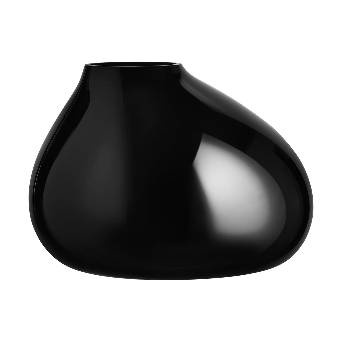 Orrefors Ebon Vase 240mm Schwarz