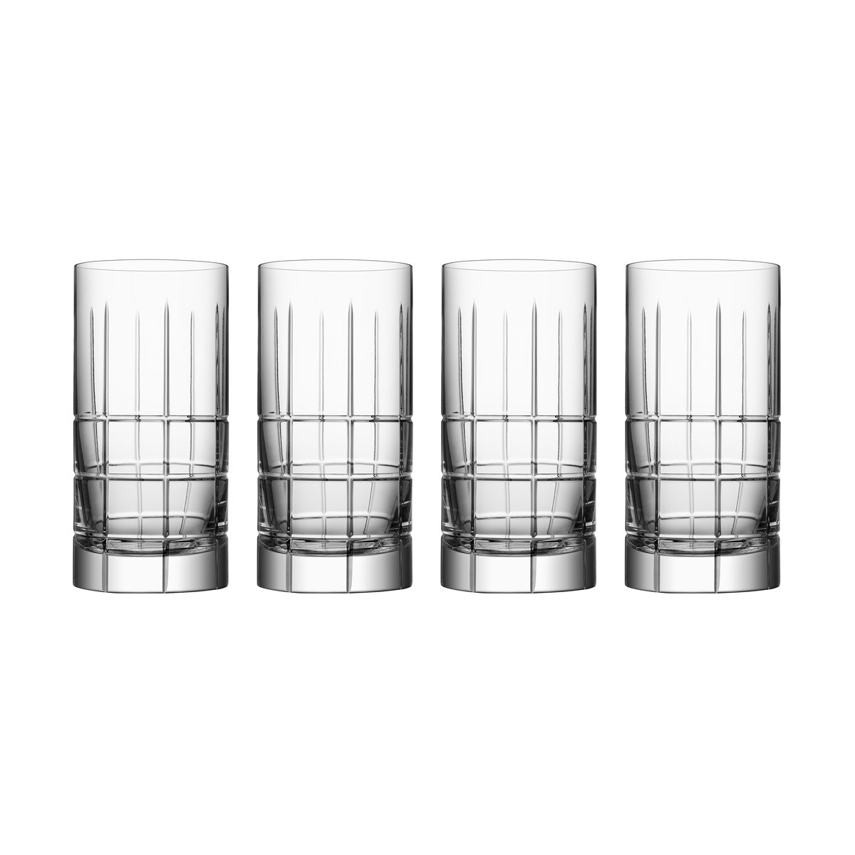 Orrefors Street highball Glas 45 cl 4er Pack Klar