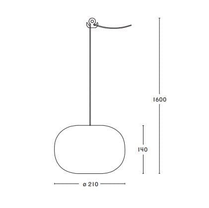 Pebble Deckenleuchte kugelig, Ochsenblut-Glas Örsjö Belysning