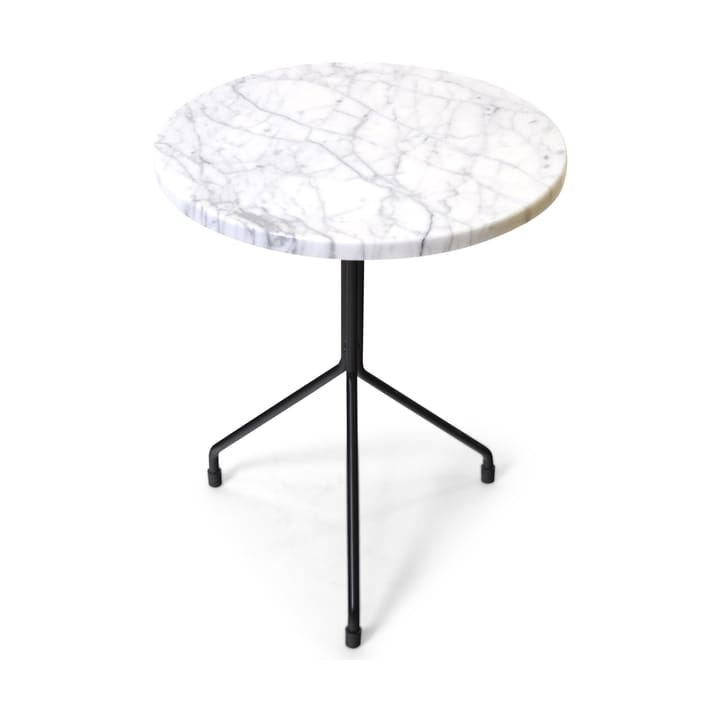 Allforone Beistelltisch - White carrara-black, Ø40 cm - OX Denmarq