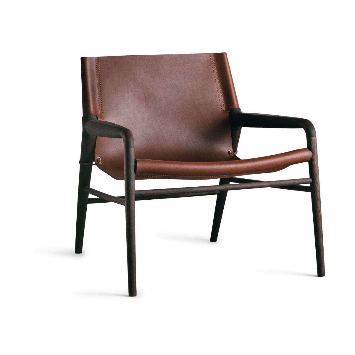 OX Denmarq Rama Chair Sessel Gestell smoked oak Cognac