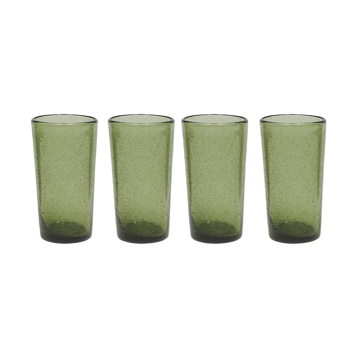 Kuki Highball Glas 4er-Pack - Green - OYOY