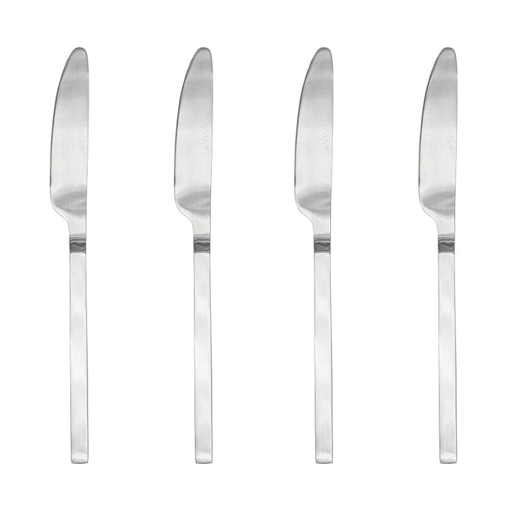 Yuka Messer 4er-Pack, Brushed Steel OYOY