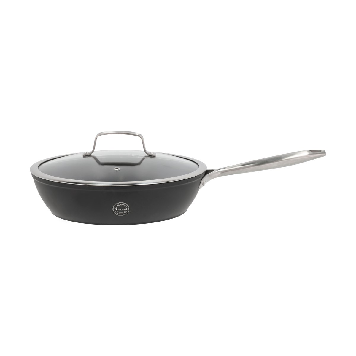 Pillivuyt Travo Sauteuse keramik non-stick 28 cm Schwarz-Aluminium