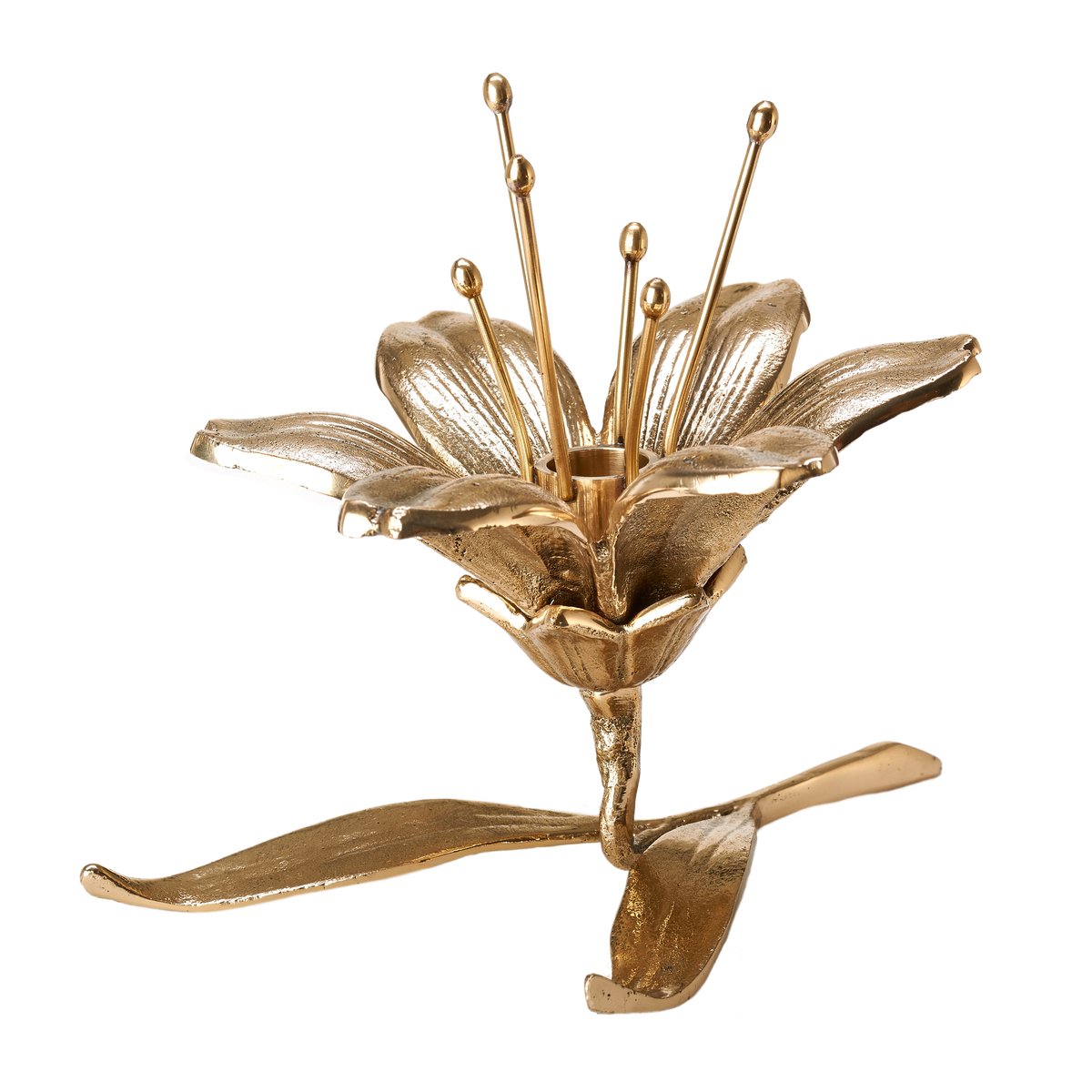 POLSPOTTEN Lilly Kerzenständer 15 cm Gold