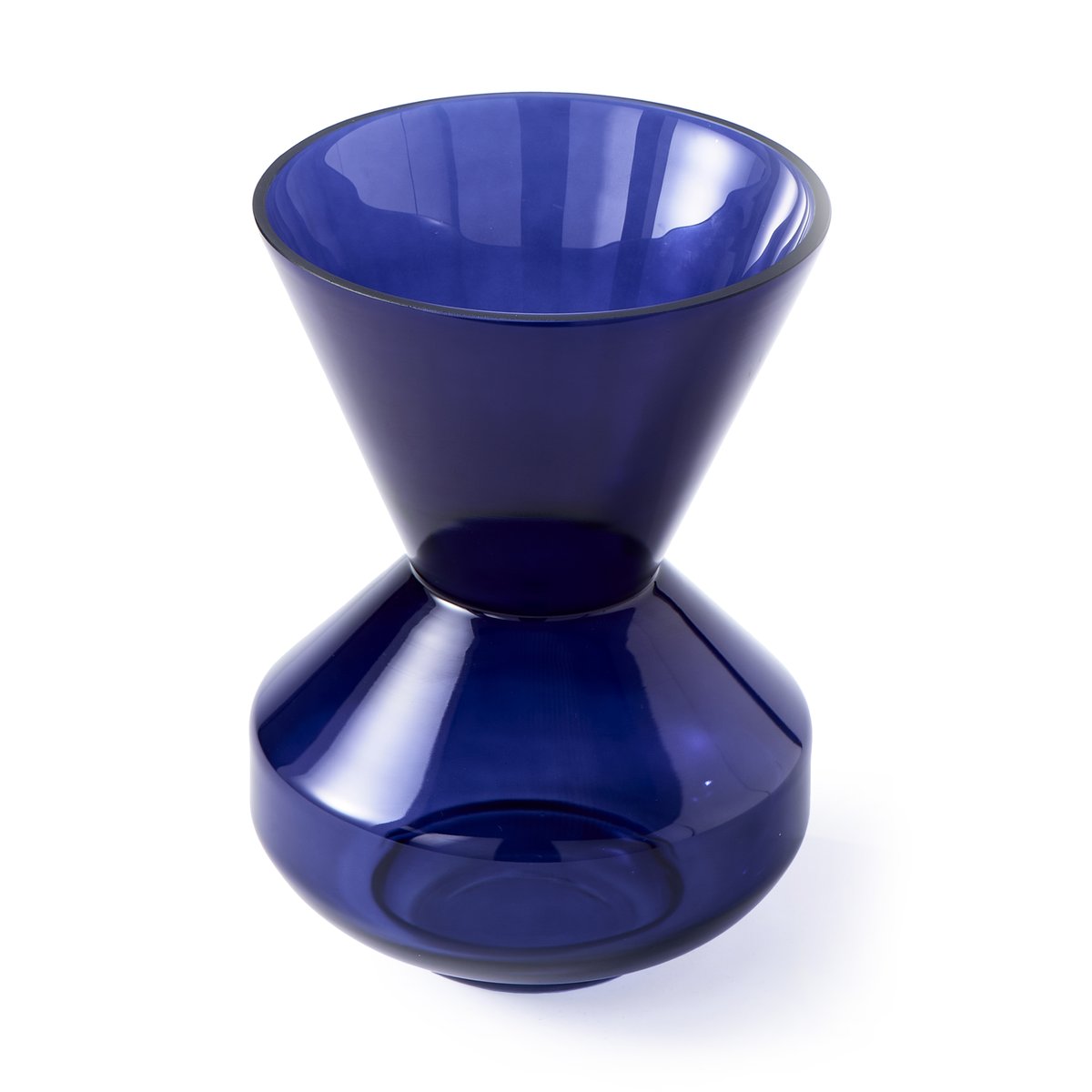 POLSPOTTEN Thick neck Vase 40 cm Dunkelblau