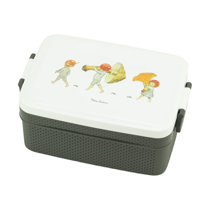 Elsa Beskow Tomtebobarnen Lunchbox 8x18,5 cm - Braun-weiß - Rätt Start