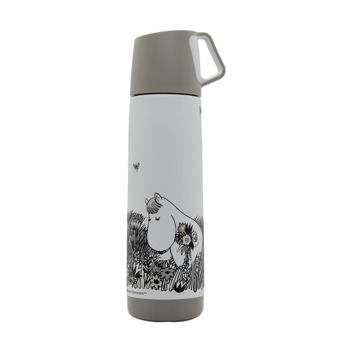 Mumin Graphic Thermos 500 ml - Weiß-schwarz - Rätt Start