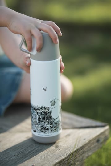 Mumin Graphic Thermos 500 ml - Weiß-schwarz - Rätt Start