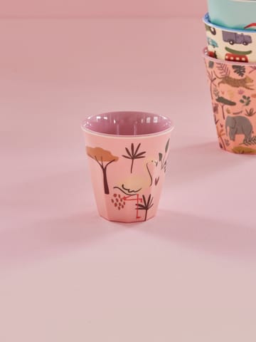 Rice Kinderbecher Melamin - Pink Jungle Animal - RICE