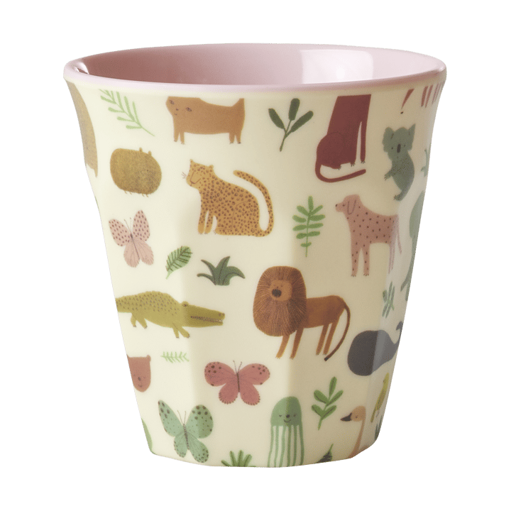 Rice Kinderbecher Melamin - Sweet Jungle Print-Soft Pink - RICE