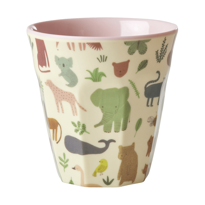 Rice Melaminbecher medium - Sweet Jungle Print-Soft Pink - RICE