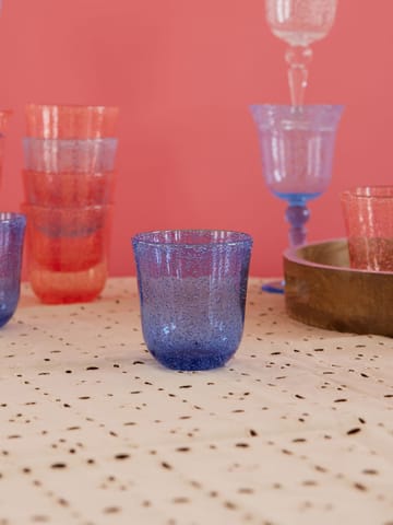 Rice Tumblerglas Bubble Design Akryl, 41 cl - Blue - RICE