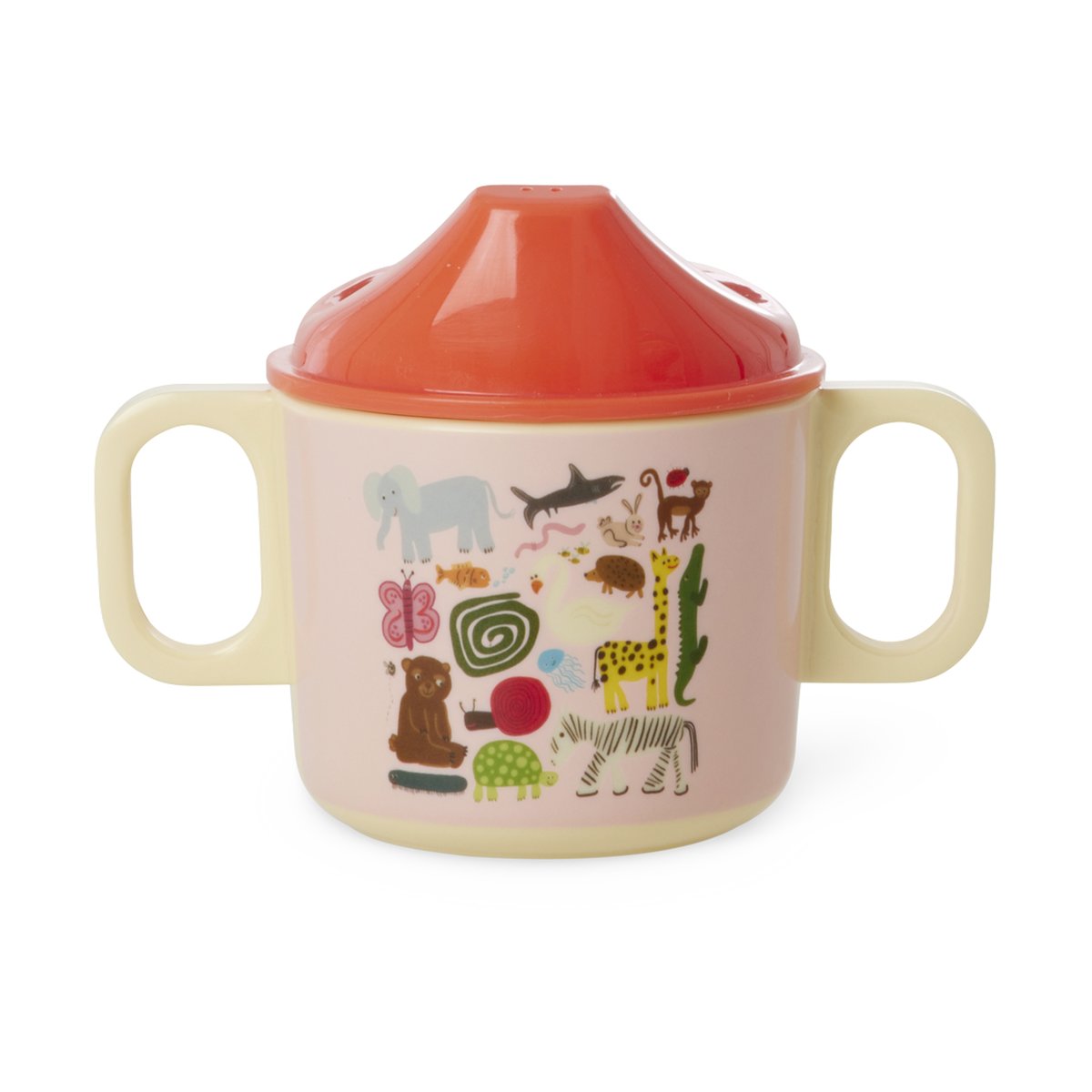 Rice Wildlife Kindertasse mit zwei Griffen 25 cl Pink