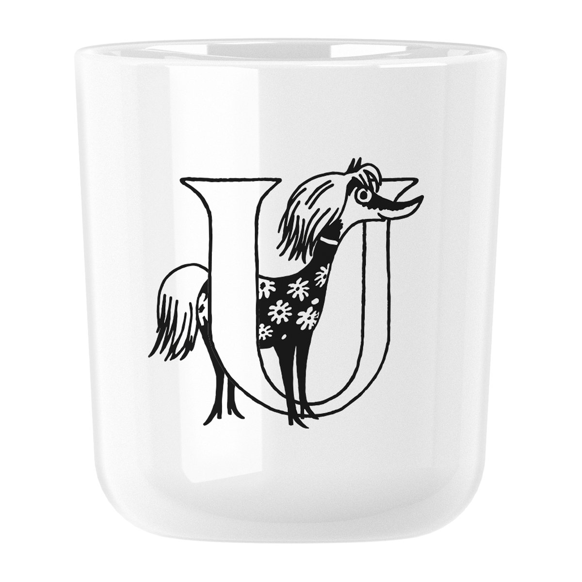 RIG-TIG Moomin ABC Tasse 20cl U | Skandinavisches Design | Mumintassen | Weiß