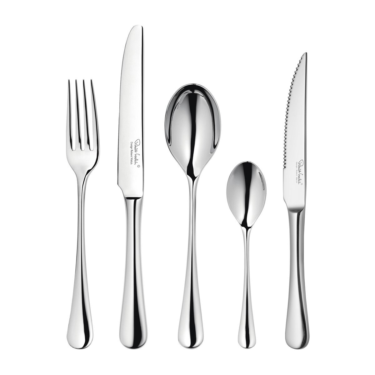 Robert Welch Radford Besteck-Set glänzend 24 Teile + 6 Grillmesser