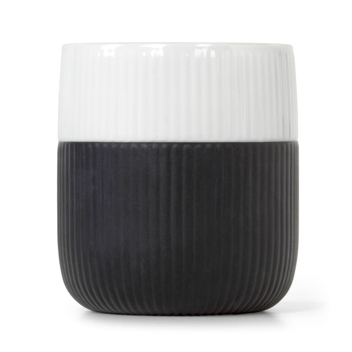 Fluted Contrast Becher - Jet - Royal Copenhagen