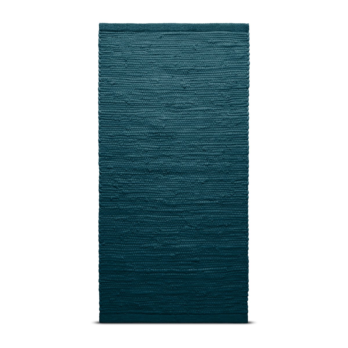 Rug Solid Cotton Teppich 170 x 240cm Petroleum (petrolblau)