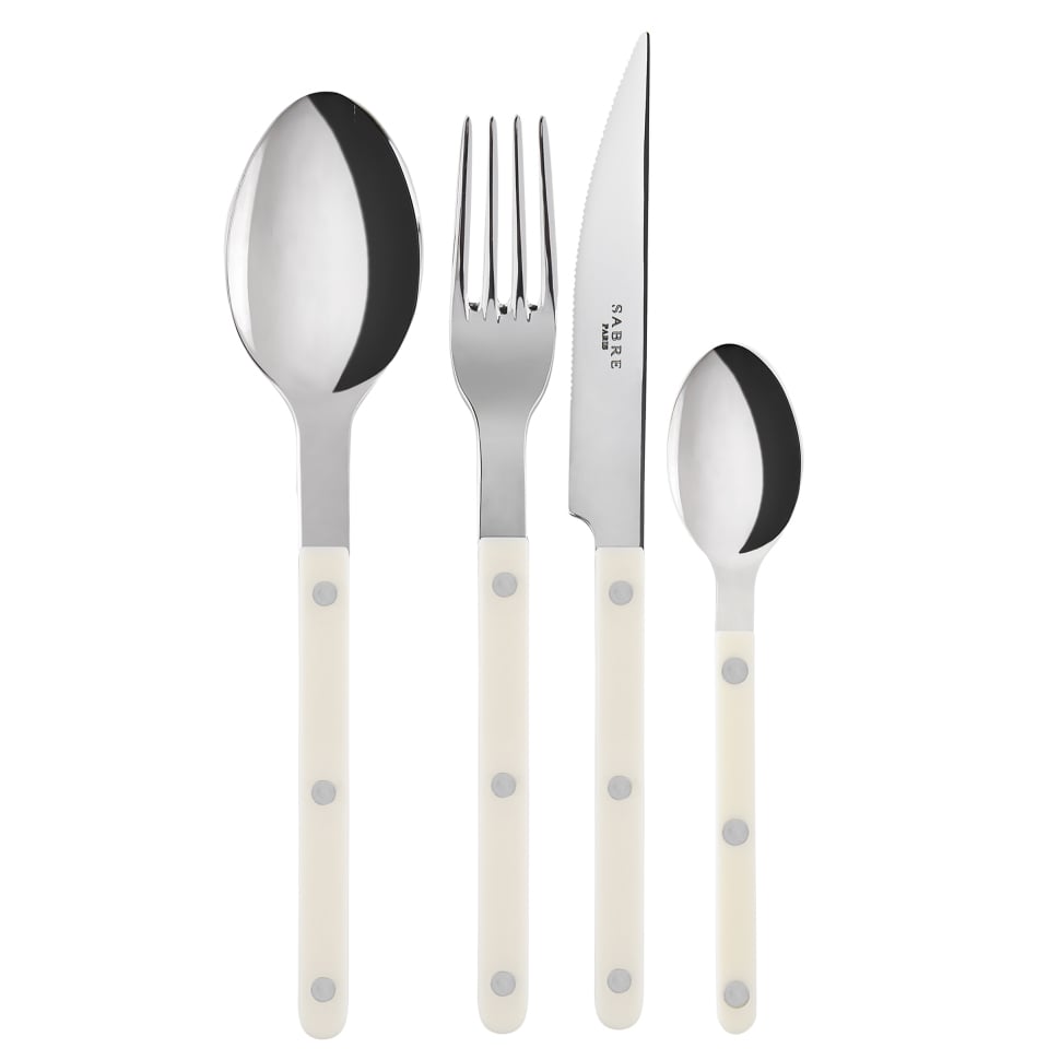 SABRE Paris Bistrot Besteck shiny 24 Teile Ivory