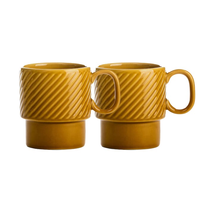 Coffee & More Kaffeetasse 2er Pack - Gelb - Sagaform