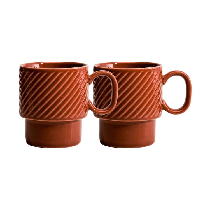 Coffee & More Kaffeetasse 2er Pack - Terrakotta - Sagaform