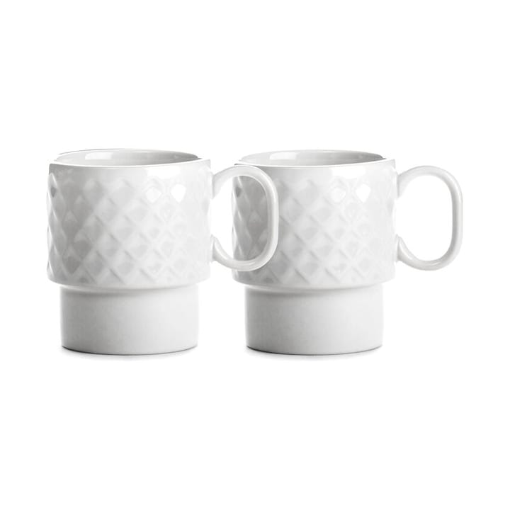 Coffee & More Kaffeetasse 2er Pack - Weiß - Sagaform