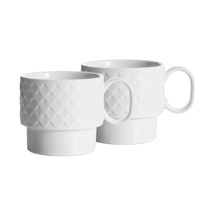 Coffee & More Teetasse 2er-Pack - Weiß - Sagaform