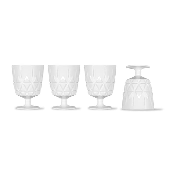 Picknick Juni Glas 4er Pack - Weiß - Sagaform