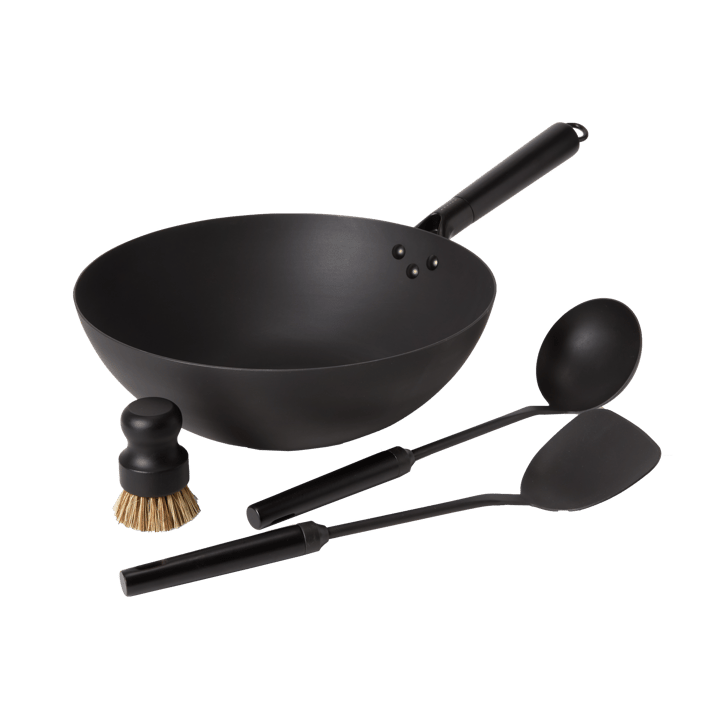 Satake Wok-Set Kohlenstoffstahl - 57 cm - Satake