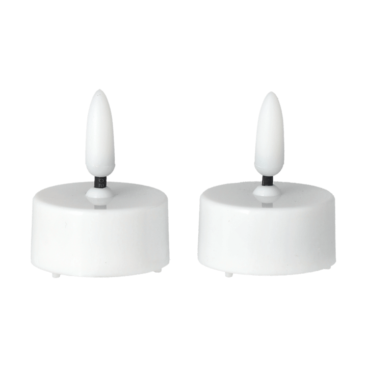 Bright Teelicht LED Ø3,8cm 2er Pack, White Scandi Essentials