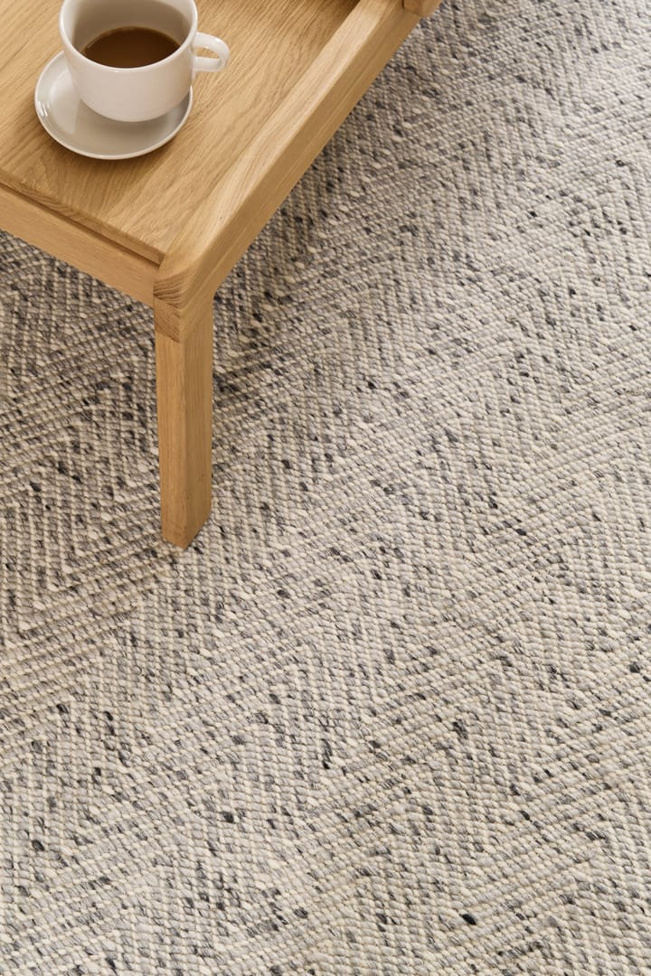 Furrow Wollteppich naturweiß/grau, 170x240 cm Scandi Living