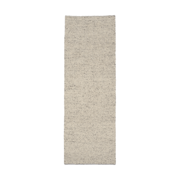 Furrow Wollteppich naturweiß/grau - 80x240 cm - Scandi Living