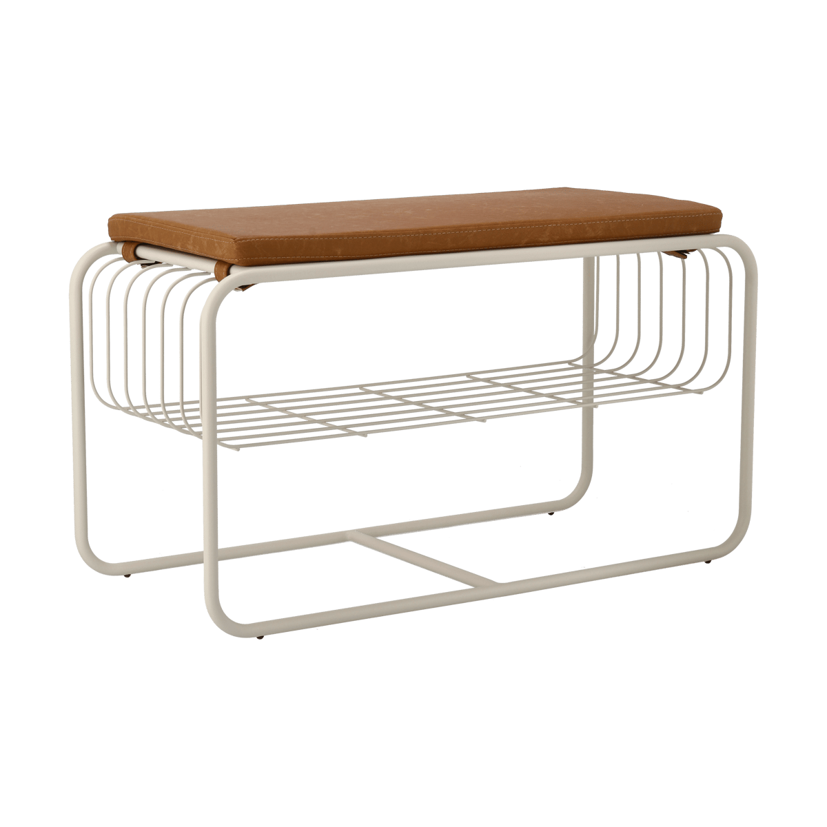 Scandi Living Nod Bank/Schuhablage 80x36c42 cm Beige