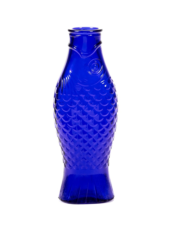 Fish & Fish Glasflasche 85 cl, Cobalt blue Serax